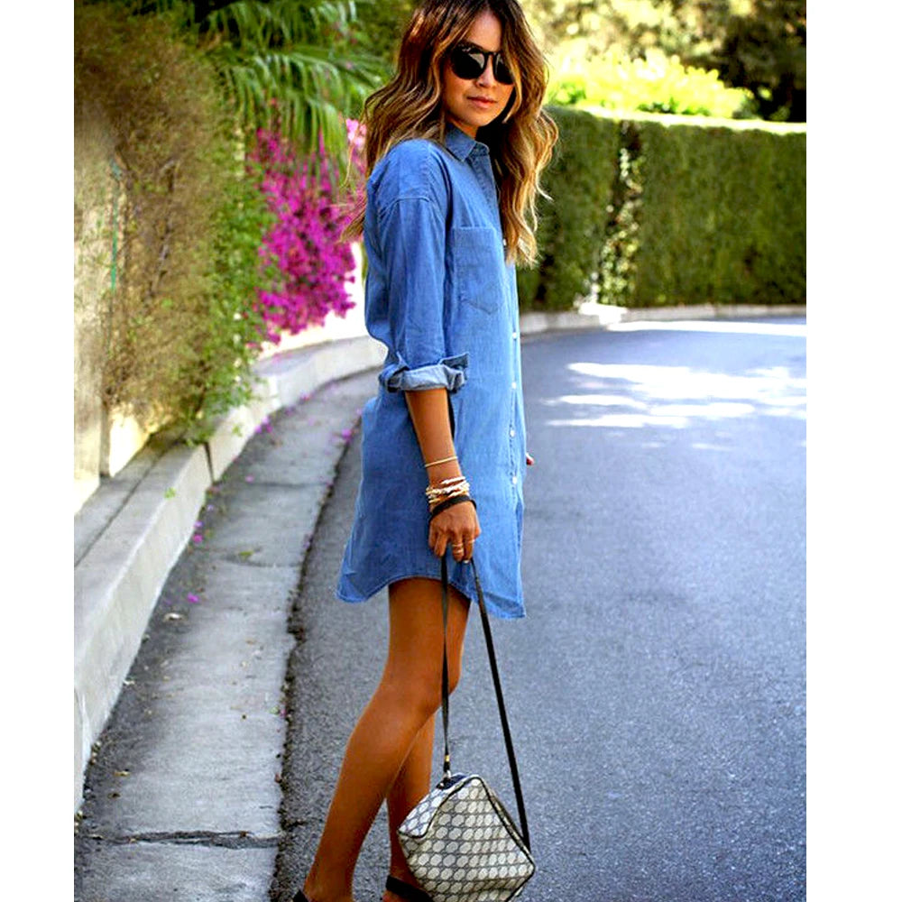 Vestido Casual Denim